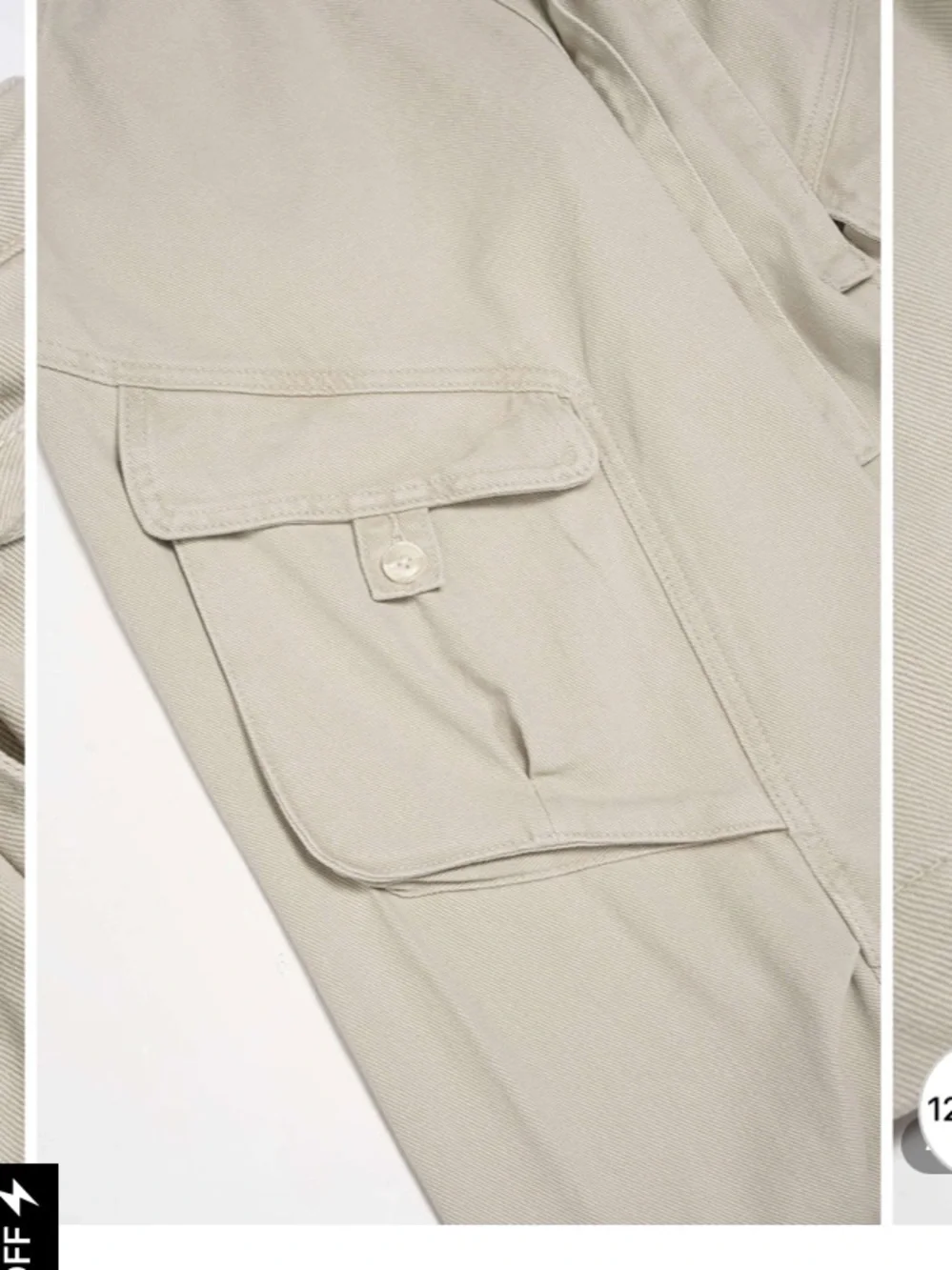Denim Pocket Belted Wide Leg Jeans - Light Blue